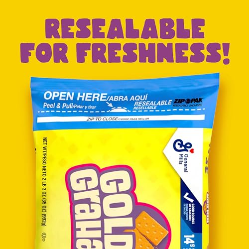 Image of Golden Grahams Breakfast Cereal, Graham Cracker Taste, Made with Whole Grain, Value Bag, 35 oz