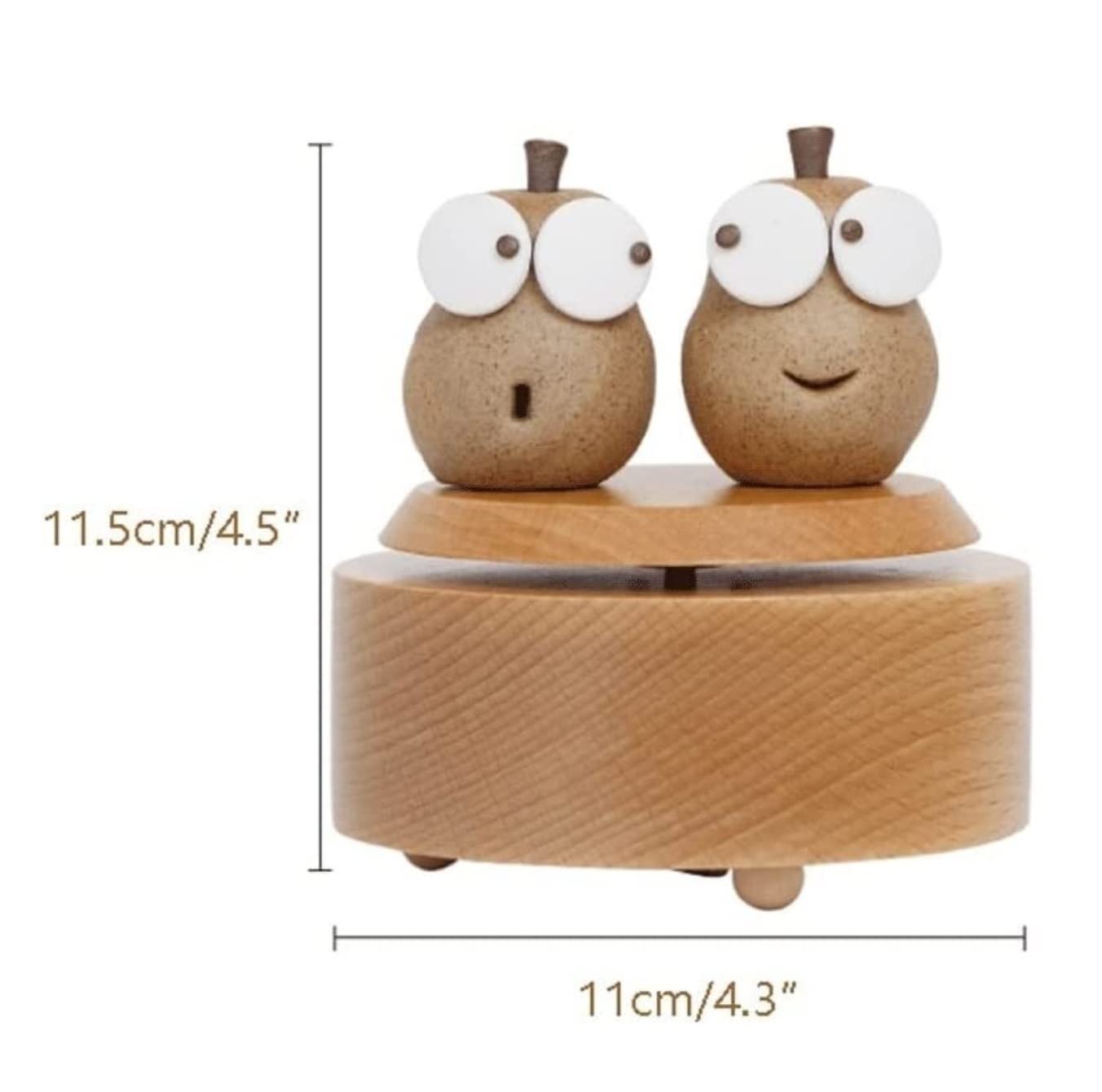 Caja de música Caja De Musica Niña Caja De Música De Madera De Cerámica Creativa, Cajas Musicales De Pera, Decoraciones Para El Hogar Para Navidad, Aniversario, Cumpleaños Caja Musical Personalizada