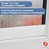 FuKuEn Window Condensation Absorber (3 cm × 4 m) Anti Condensation Tape for Window Condensation Absorbent Strip White, Absorbs Water and Keeps Dry
