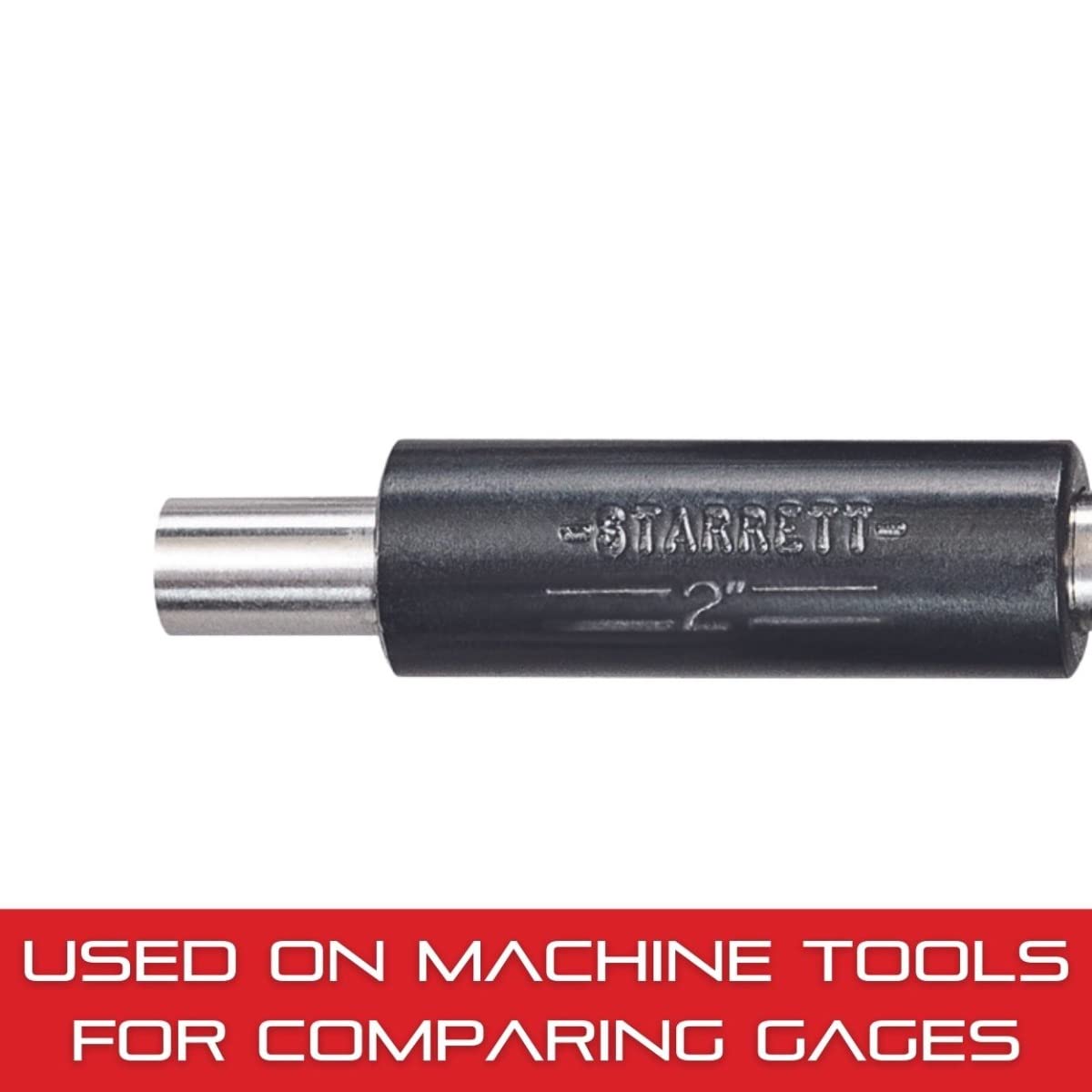 Starrett End Measuring Rod with Insulated Handle and Spherical Ends for Comparing Gages and Measuring Parallel Surfaces - 1/4" Diameter, 2" Length - 234A-2