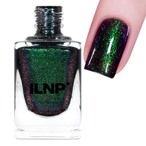 Image of ILNP Salem - Rich Black Green Shimmer Nail Polish
