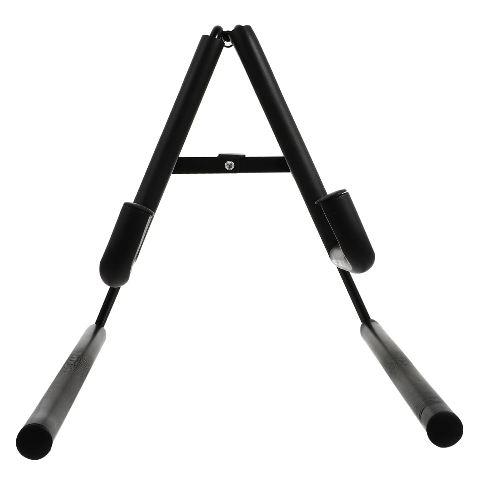 GALPADA 1Pc Foldable Ukulele Rack Skid Guitar Support with Protective Pad Durable Black Design for and Stability for Travel and Home Use