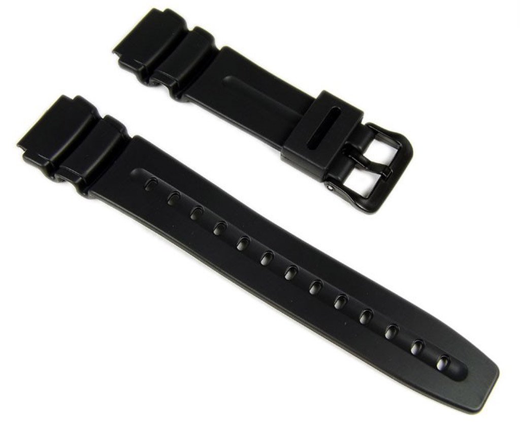 Casio 70622792. - Resin Strap, Black (16), strap