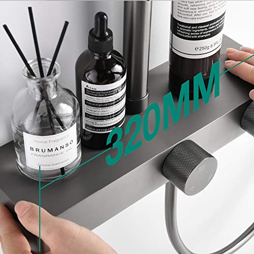 Pommeau de douche 25 cm et mitigeur cascade mural moderne