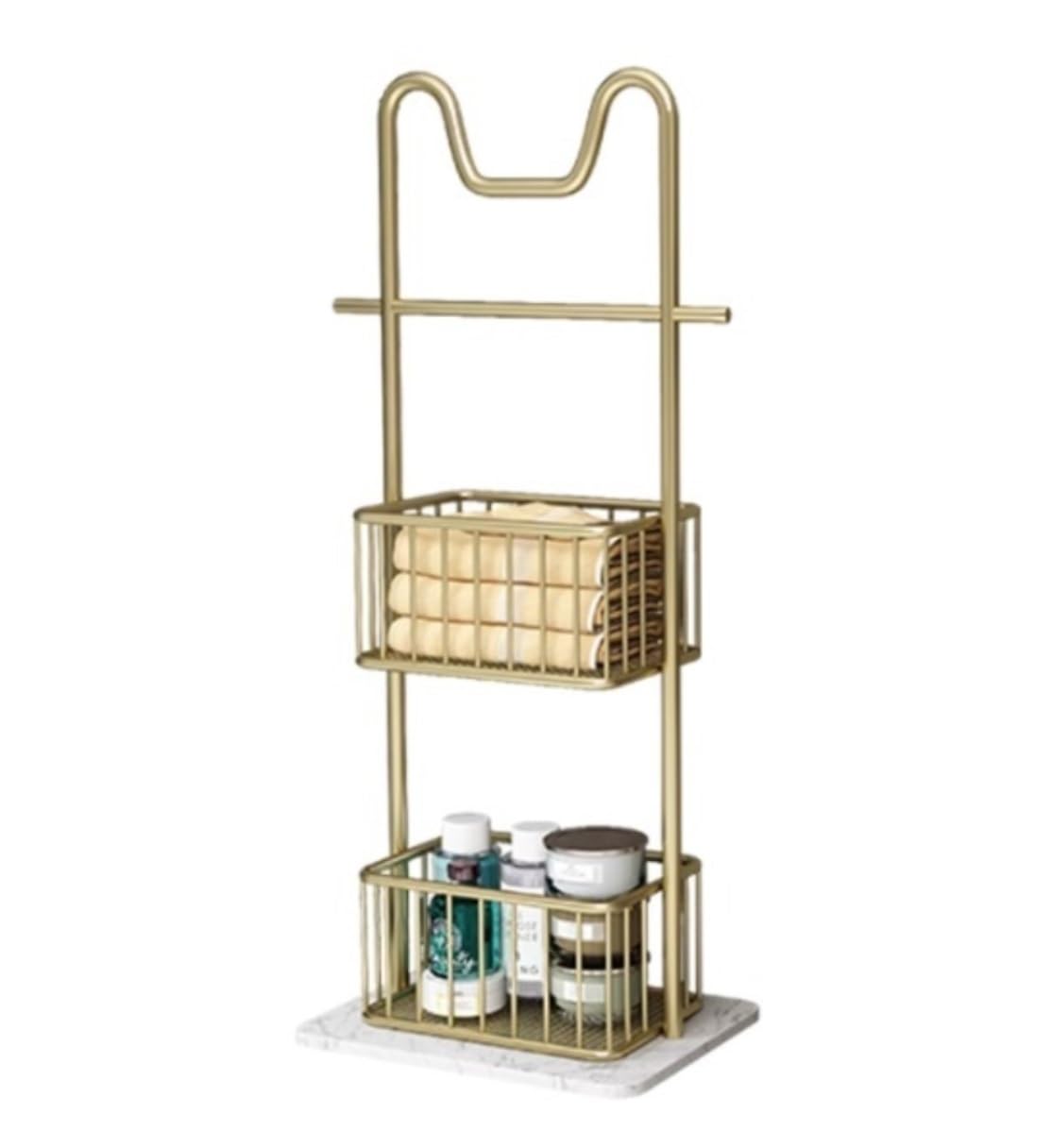 DKRAHRJJ Towel Rack Metal Freestanding Towel Holder Towel Stand for Bedroom Laundry Room/2 Tier/D