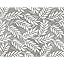 Palm Ginger Leaf Dark Gray White