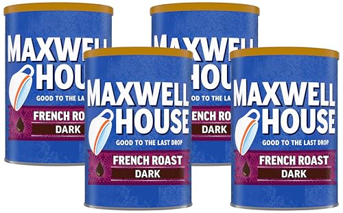 Image of Maxwell House French Roast Dark Roast Ground Coffee (11 oz Bag) (Pack of 4)