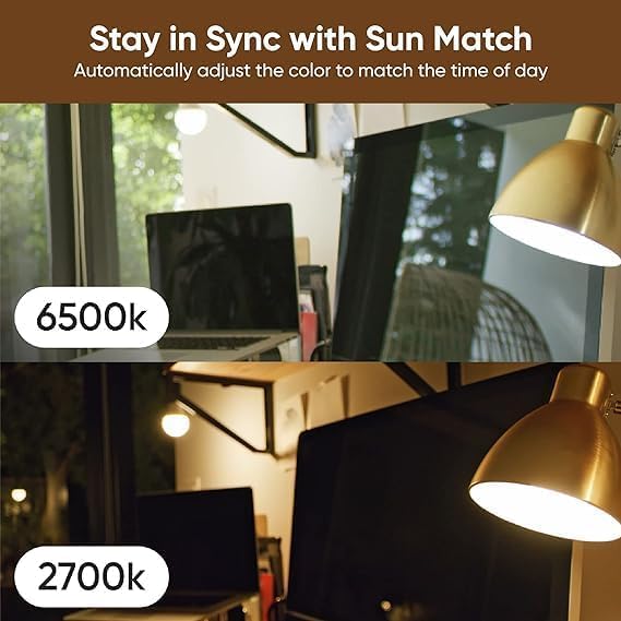 Miniatura 4 de Wyze Lifestyle Color de la bombilla, bombilla inteligente Wi-Fi A19 de 1100 lúmenes, 16 millones de colores y blanco sintonizable, funciona con