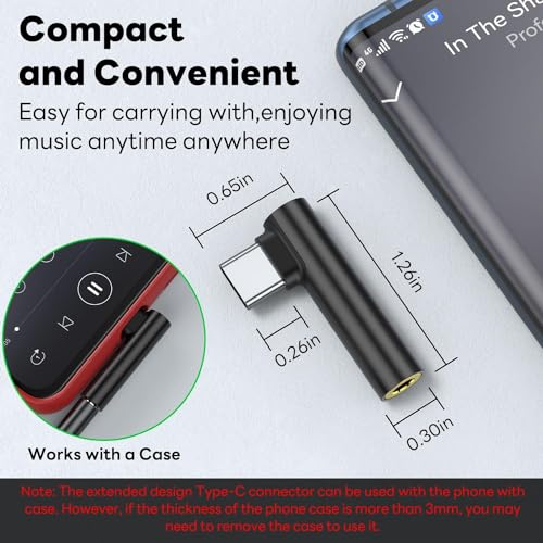 Image of iQOO Type C to 3.5mm Audio Jack Adapter | USB-C to Aux Headphone Converter with DAC Chip | Supports Mic & Volume Control | Compatible with iQOO 13, Neo 10, Z10, Vivo & Android