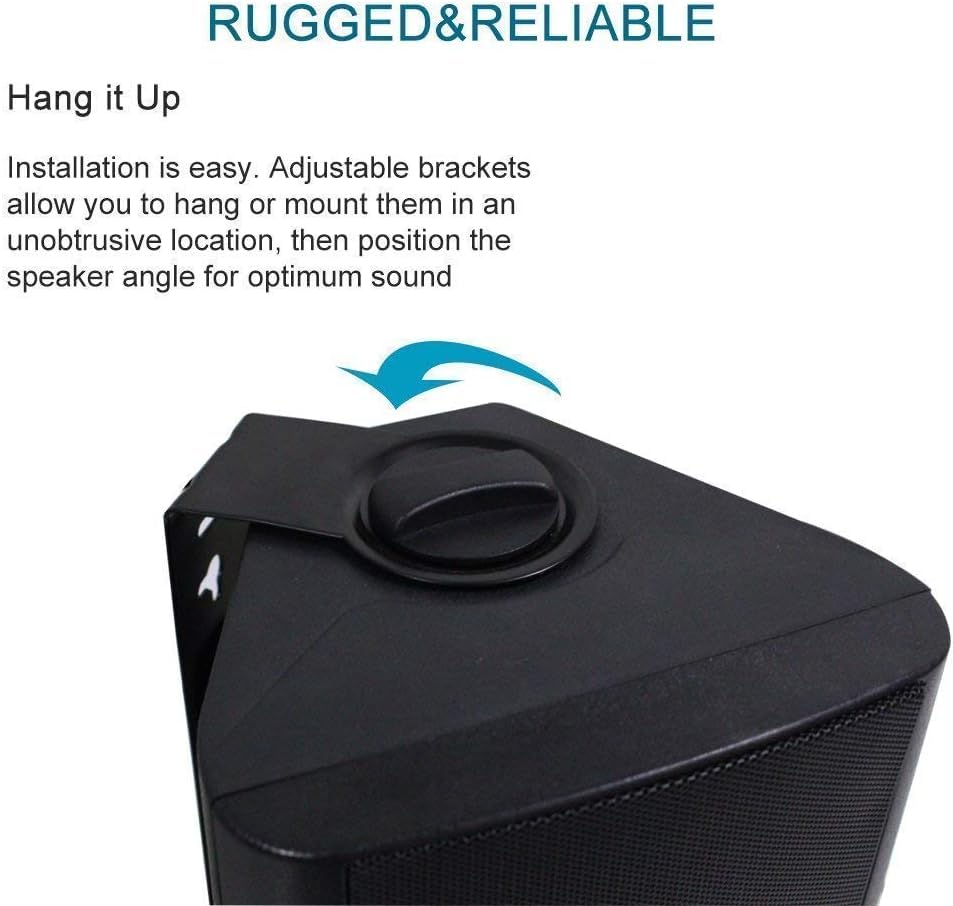 Image of Jaguar 6 Outdoor Wall-Mount Speaker 80- watts (Amp Needed) - 2-Way Weatherproof Speaker 8 Ohm /70V /100V Compatibility for Indoor & Outdoor Audio (Each)