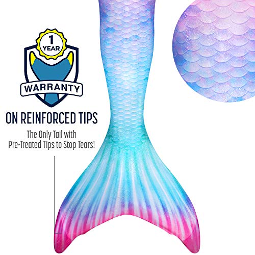 Fin Fun Limited Edition Mermaid Tail for Swimming for Women, Teen and Adults Without Monofin, Small, Fiji Fantasy