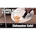 DANCO Disposal Genie Garbage Disposal Strainer | Kitchen Sink Drain Splash Guard | Food Scraper | Blue (10452)