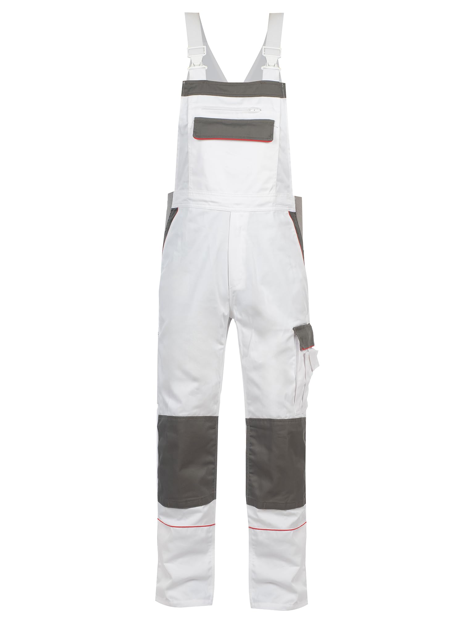 Fortum Salopette Travail Homme Vert 48 - Ceinture Élastique, Renforts CORDURA Et Poches Multiples