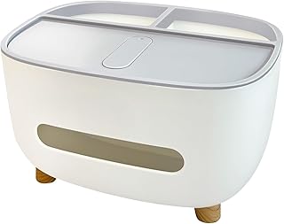 Tissue Holders, Tissue Box Cover with Storage,Desktop Storage Box,Tissue Holder Dispenser Suitable for Night Stand,Dresse...