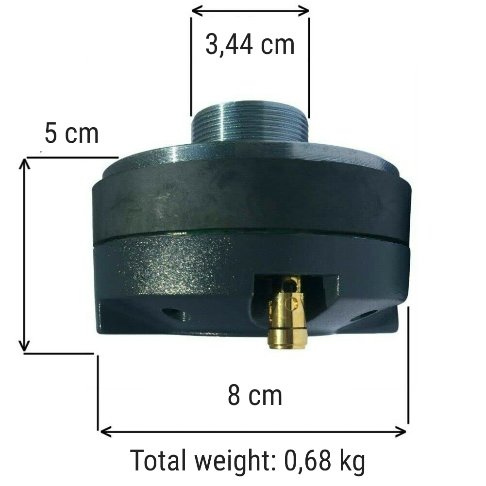 MASTER AUDIO 1 Driver DR4 DR 4 compresión Tweeter 100 vatios rms 200 vatios máx 3,44 cm Rosca para Cuernos casa 8 ohmios 99 db Bobina 2,50 cm, 1 Pieza