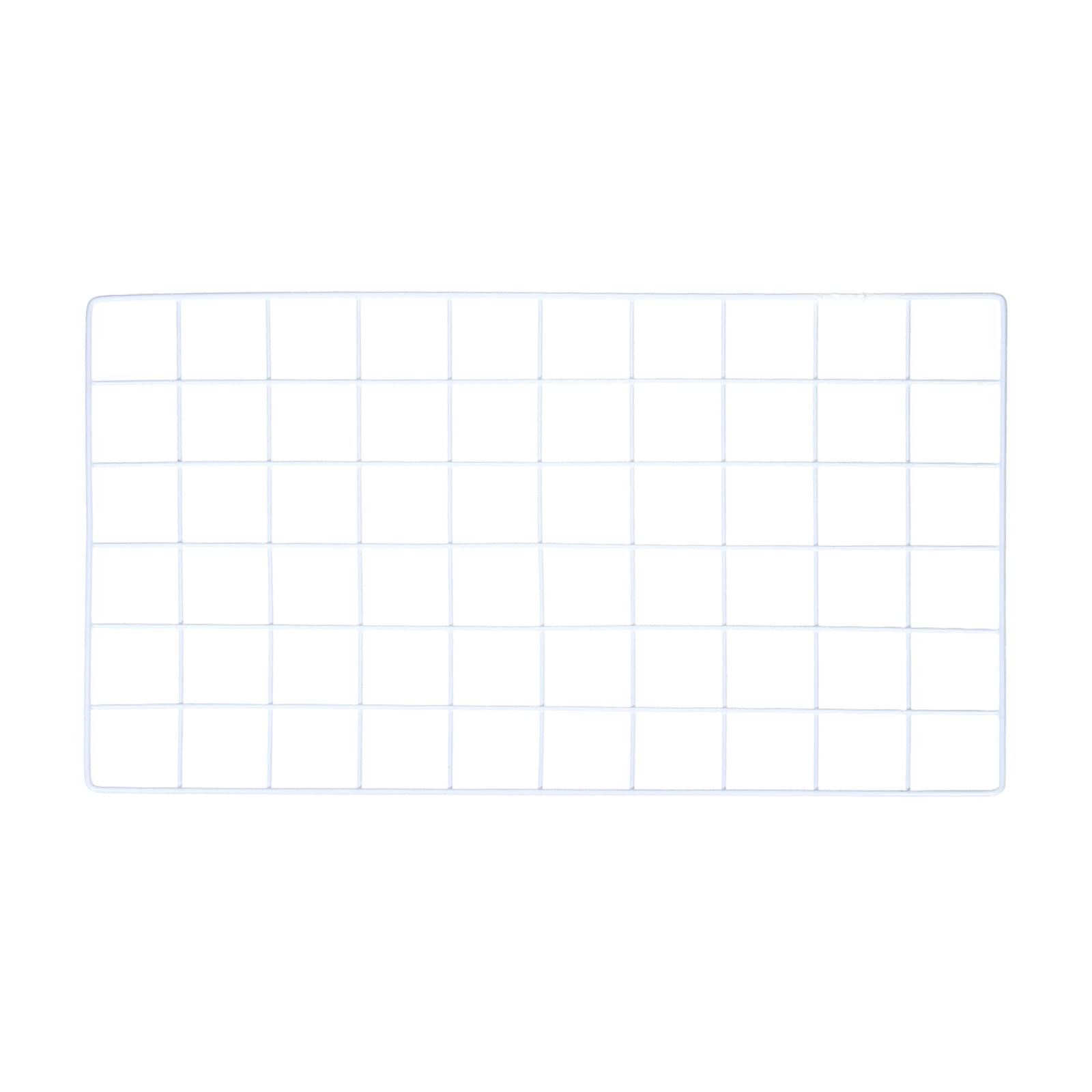 YOKIVE Iron Wire Grid Panel, Decorative Panels Board | Photo Pictures Display Holders Hanging Frame for Home Office (White, 20