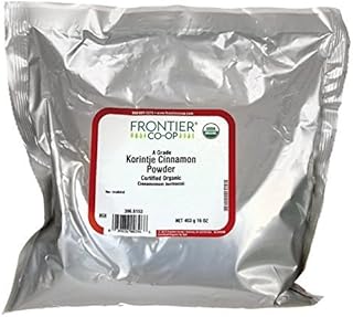 Frontier Co-op Cinnamon Powder, Korintje, Certified Organic (A Grade), Kosher, Non-irradiated | 1 lb. Bulk Bag | Cinnamomu...