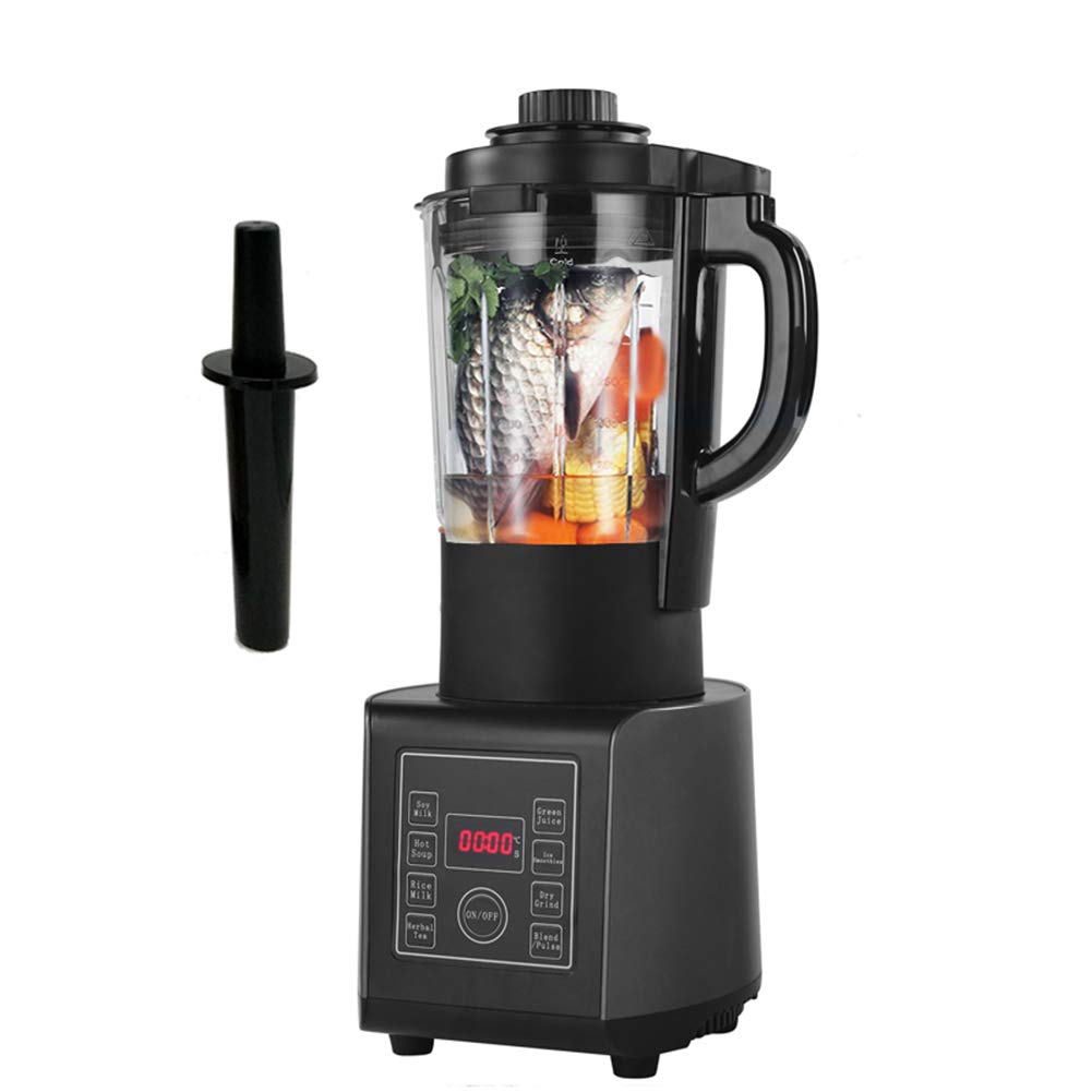 220V Frullatore Da Banco, Smoothie Maker/Mixer Jug Blenders Con Doppio Blocco Di Sicurezza, Sistema Anti Perdite, Display LCD Della Temperatura E Del Tempo, 8 Programma Automatico,220v,UK Plug