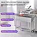 Stainless Steel Utility Sink, Free Standing Single Bowl Sink with Cold and Hot Water Pipe, Commercial Kitchen Utility Sinks for a Laundry Room, Bathroom, Kitchen, Indoor & Outdoor
