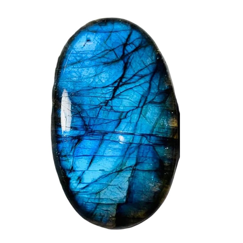 Labradorite bleue cabochon 35x21mm pour création de bijoux DIY