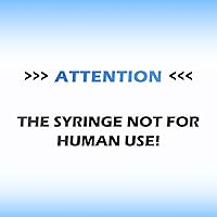 Vista 8 de CAILOS - Jeringa de 30G 0.5ml U-100, 0.5cc, calibre 30, 5/16 de pulgada (8mm), suministros de laboratorio desechables, paquete de 20