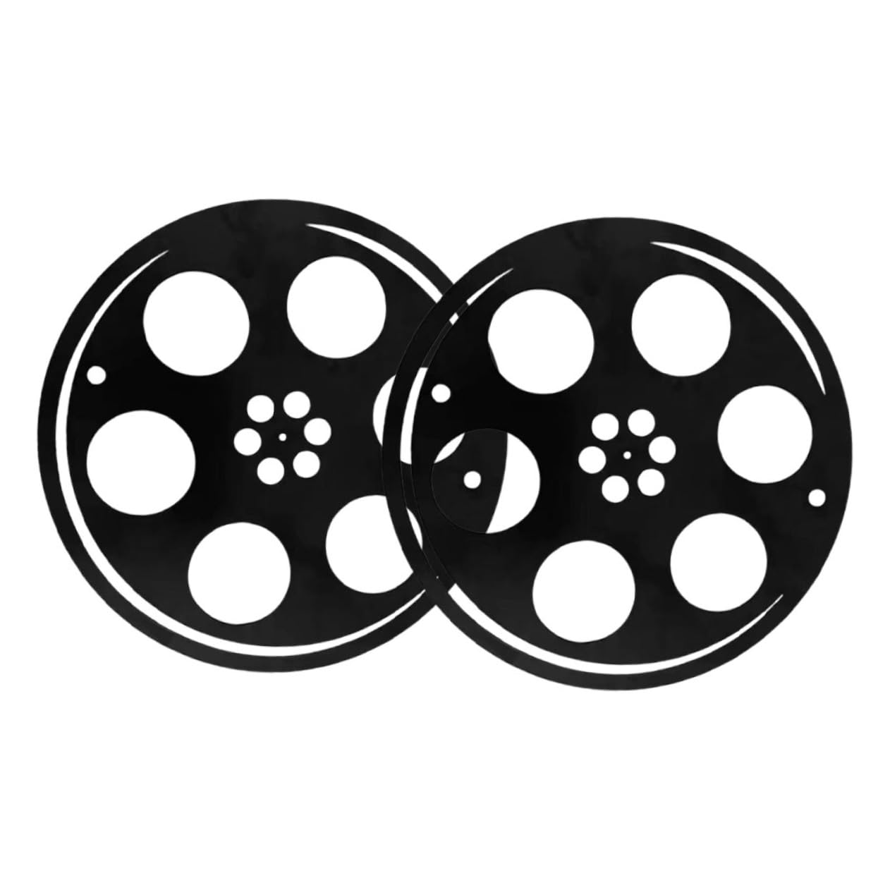 Bobine de Film Vintage en Métal Cadeau Idéal Décoration Murale Cinéma et Salon