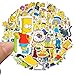 50PCS The Simpsons Water Bottle Stickers for Kids, Cute Stickers for Water Bottles, Vinyl Waterproof Aesthetic Laptop Sticker Pack Classroom Prizes Skateboard for Kids Teens Girls Students (White)