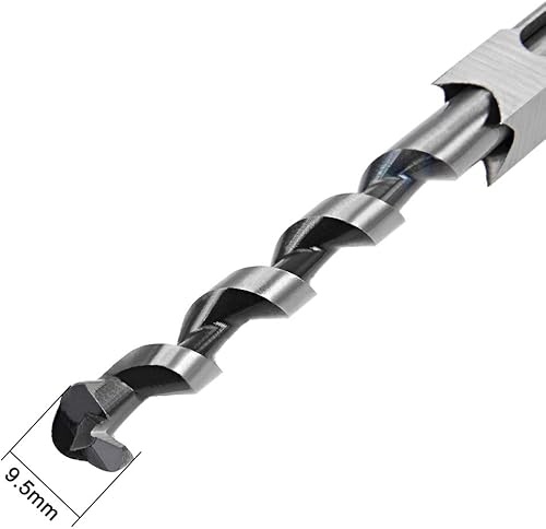 Miniatura 5 de uxcell Broca de agujero cuadrado, herramienta eléctrica de mortaja de cincel hueco de acero de alto carbono de 12 "para carpintería, 2 unidades