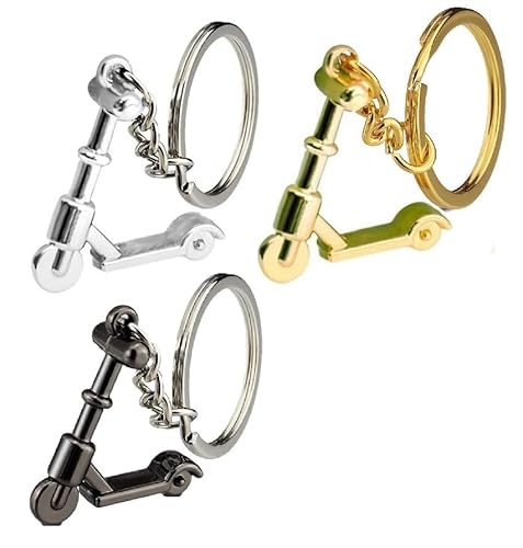 Freedale 3pcs Scooter Keyring Mini Scooter Car Key Ring Part