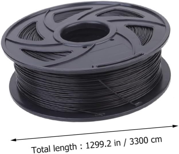 HEALLILY 1.75mm PLA Silk 3D Printer Filament Black 1kg Compatible 1.75mm Printers PLA Coupon Filament Pcs