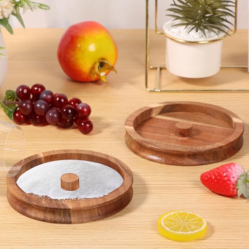 2 Pcs Salt Rimmer Set, Bar Glass Rimmer, Sugar and Salt Rimmer, Glass Rimmer for Drinks, Cocktail Rimmer Tray for Wide Cups up to 5.5 inches, Reusable Cocktail Rimmer