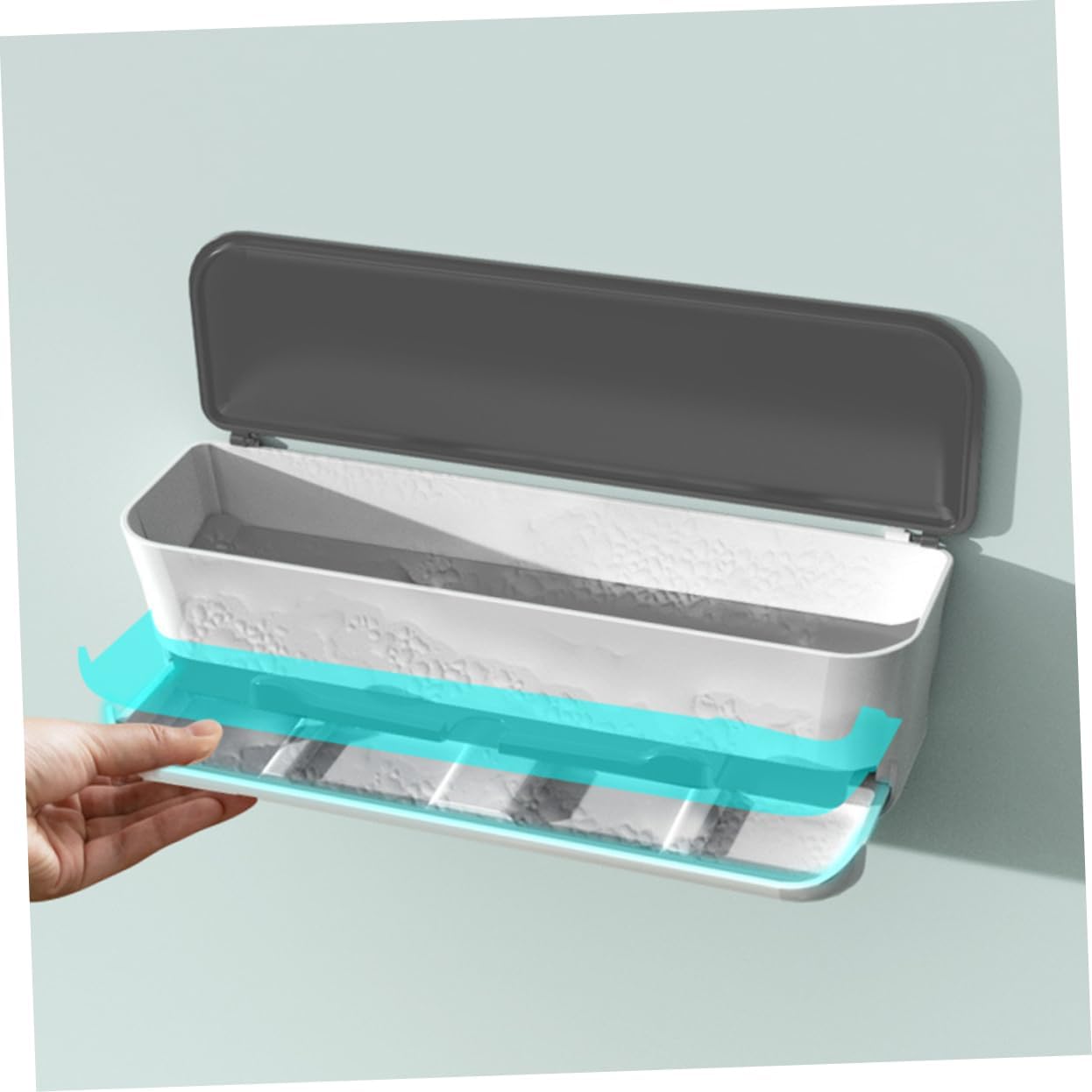 COLLBATH 1pc Hanging Chopstick Holder Mounted Draining Basket for Plastic Chopsticks Space Saving Design Water Resistant for Home Kitchen Use