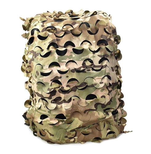 Hdlsina Breathable Mesh Camo Pack Cover Tactical Backpack Cover for Tactical Backpack, Rucksack (Camo Medium fit 40-60 L)