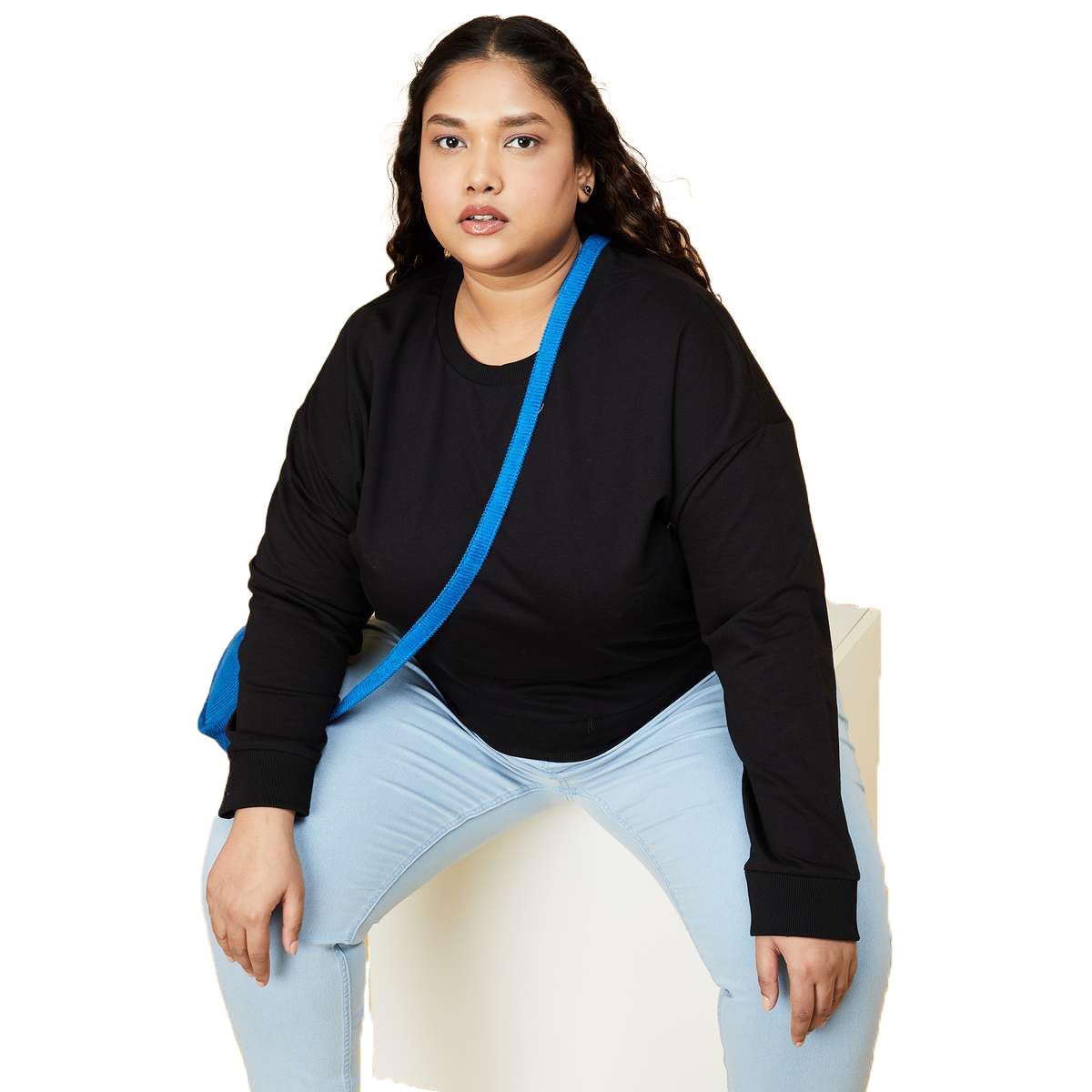 Full Sleeve Solid Women Plus Size Sweatshirt-image-11