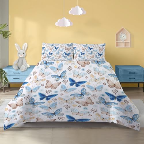 Yuleee CSSJT1670006366601 Butterfly Duvet Cover Set Twin Size cover