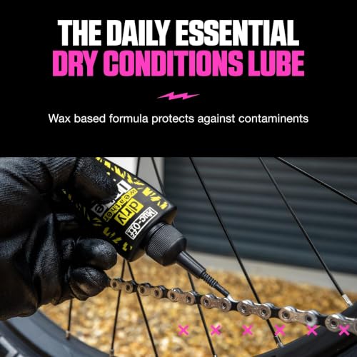 Image of Muc-Off Dry Chain Lube, 50 Milliliters - Biodegradable Bike Chain Lubricant, Suitable for All Types of Bike - Formulated for Dry Weather Conditions