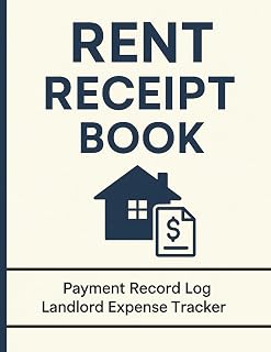 Rent Receipt Book: Carbon Copy Style Rental Payment Tracker | 153 Pages | Includes Tenant & Landlord Copies | 8.5 x 11 Inch | Perfect for Property Managers and Rental Businesses