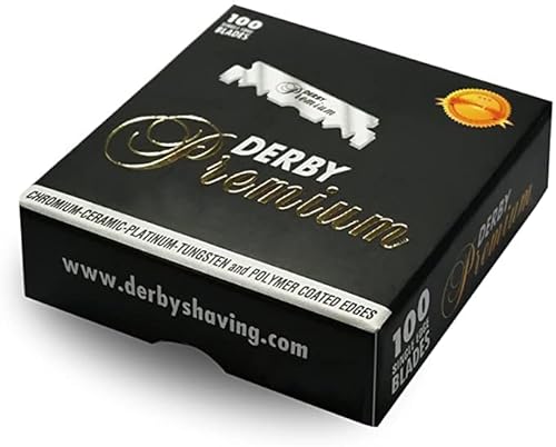 Derby Lamette de Barba Premium Black Single Edge 100 pcs Cover