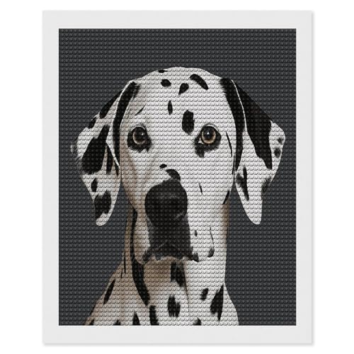 Kits de pintura de diamantes 5D dálmata para adultos y manualidades de arte de gemas