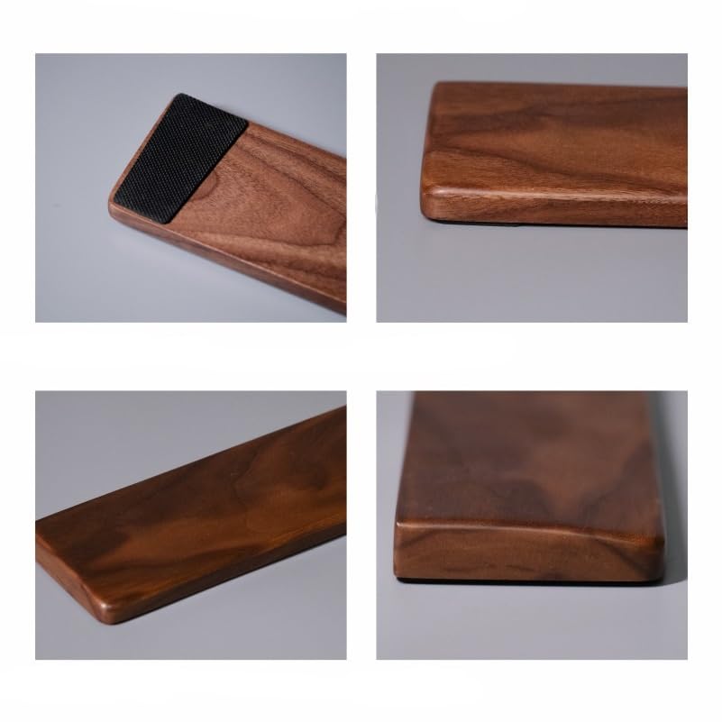Handgelenkauflage aus Massivholz, Handauflage, bequeme Tastatur-Handgelenkstütze für Computer, Laptop, Zuhause und Büro (B, 44 cm)