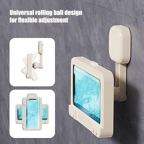 Support de téléphone de douche étanche anti-buée pour écran tactile lisible - 2