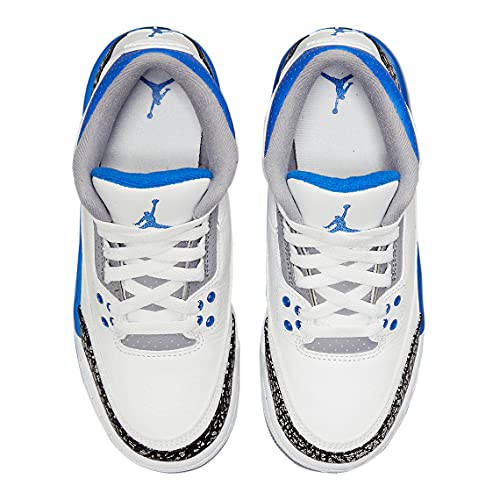 Big Kid's Jordan 3 Retro Racer Blue White/Racer Blue-Black (398614 145) - 4.54