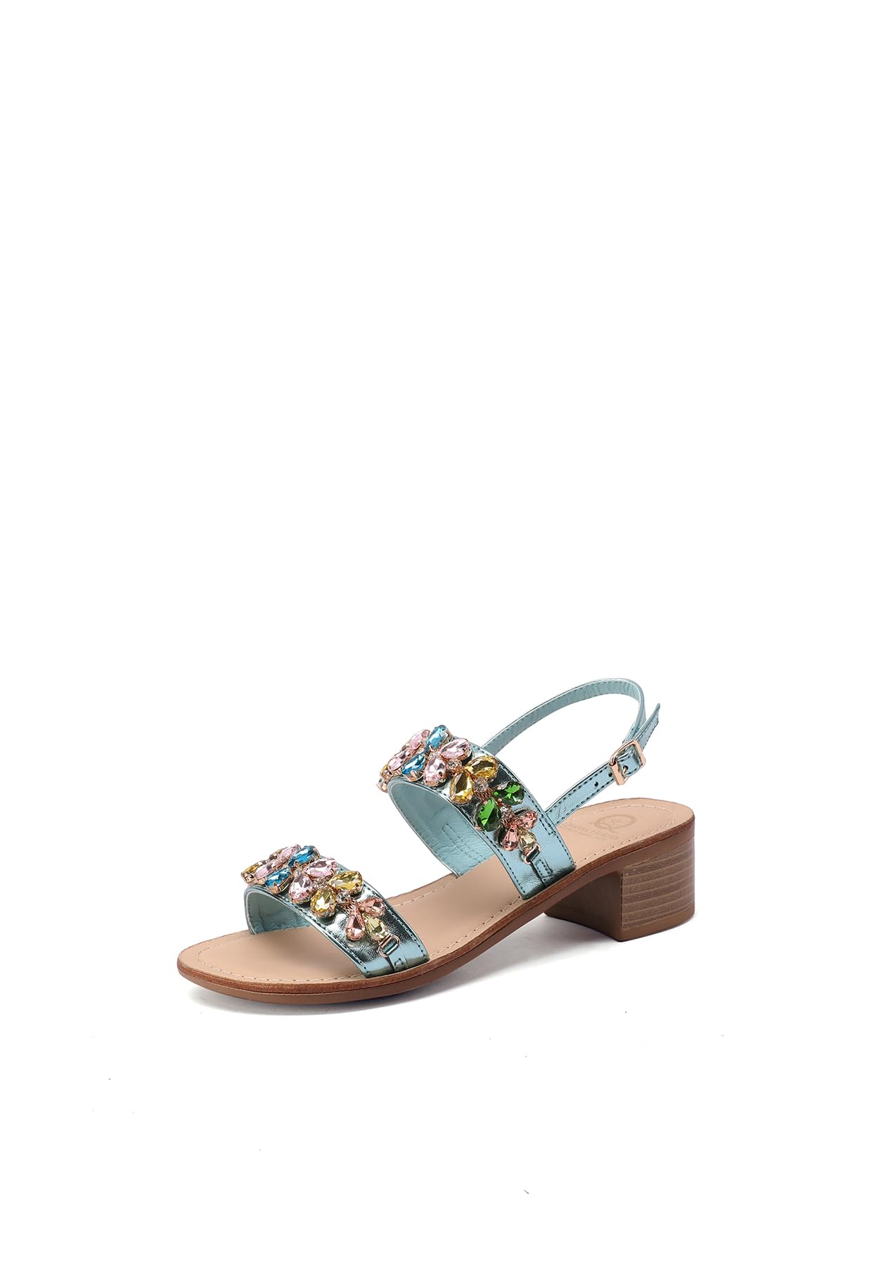 QUEEN HELENA Sandali Gioiello con Tacco Basso Donna Y6021