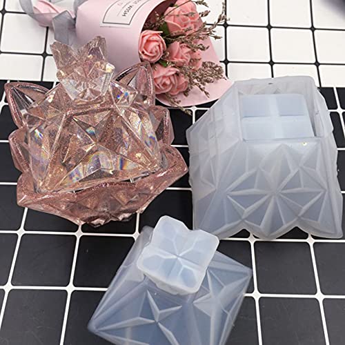 Siliconen Mallen Diy Opbergdoos Crystal Epoxy Opbergdoos Mold Crystal Epoxy Piramide Epoxy Hars Gieten Crystal Epoxy… - Afbeelding 7
