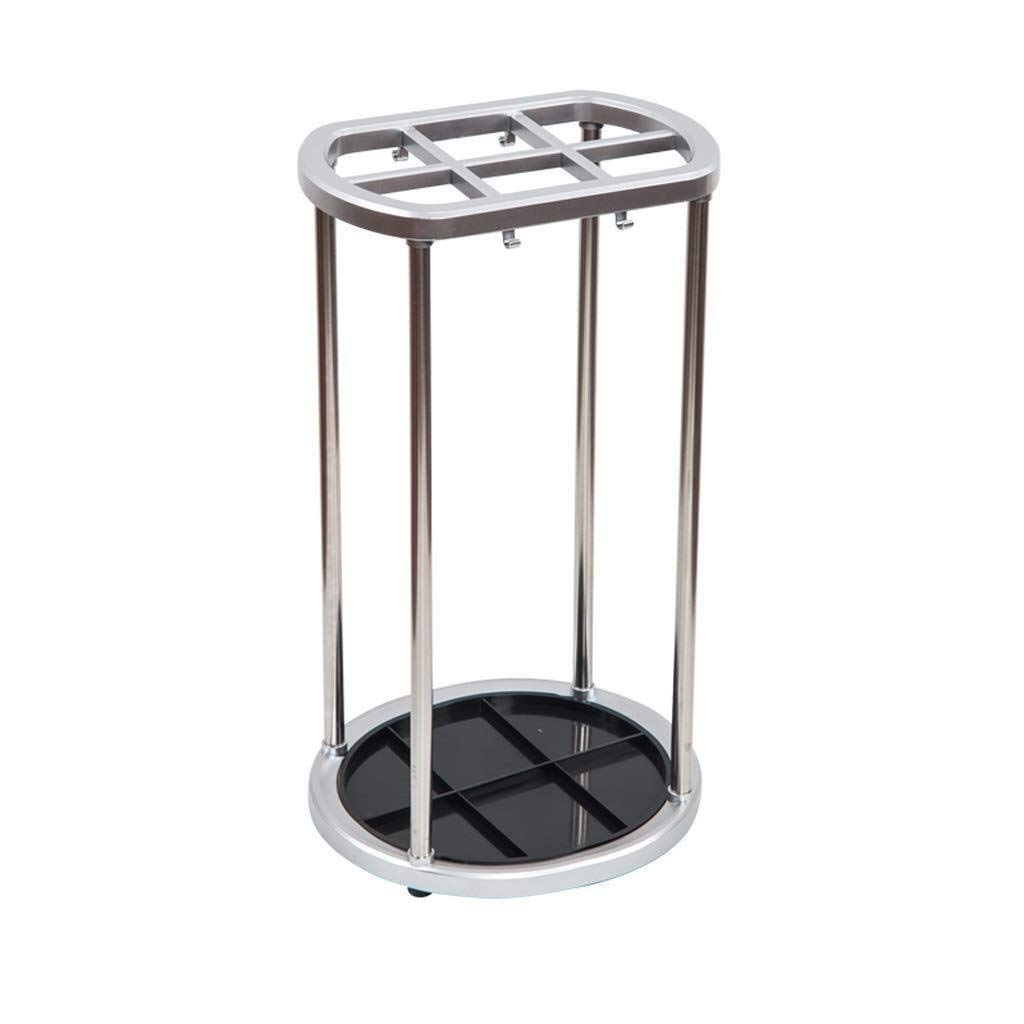 Porte-parapluie métal rectangulaire MiroDo, bac de rangement pour canne