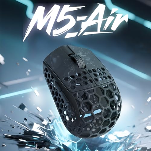 Image of Darmoshark M5Air Mini Fingertip Grasp Gaming Mouse Carbon Fiber,Tri-Mode 8K /Bluetooth Mouse Up to 30000DPI,PAW3950 Optical Sensor Lightweight 31g,5 programmable Button,Computer Mouse for Laptop,PC,Mac
