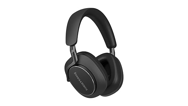 Bowers & Wilkins Px8 Over-Ear Headphones Wireless Bluetooth Noise Cancelling, Luxurious Materials, 30-Hour Battery Life, 15-Min Quick Charging, Black