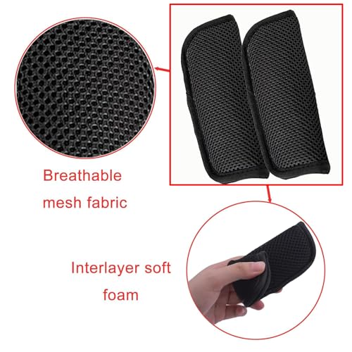 Image of 2 Pack Car Seat Strap Covers,Seat Neck Strap Covers for Car,Universal Seat Belt Covers,Car Seat Straps Shoulder Pads