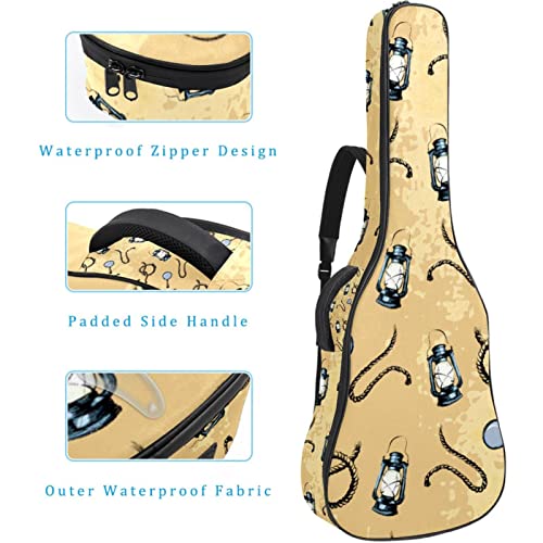Housse de transport étanche pour guitare avec bandoulière réglable Rose, Multicolore 04, 42.9×16.9×4.7 in, Organiseur de… - Les Beatles, Paul McCartney, John Lennon, RIngo Starr, George Harrison Housse de transport étanche pour guitare avec bandoulière réglable Rose, Multicolore 04, 42.9x16.9x4.7 in, Organiseur de… – Image 5