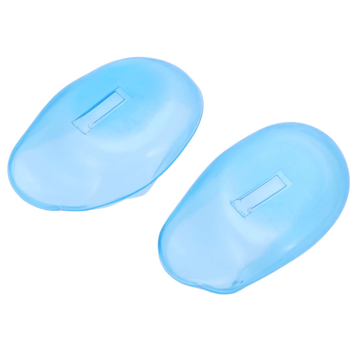 SUPVOX 1 Pair Silicone Ear Covers for Swimming Hair Coloring Earmuffs Ear Protection Covers, Sky Blue, Unisex, All Ages